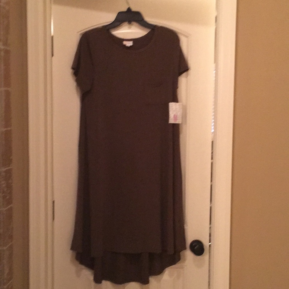 ***SOLID BROWN*** NWT Carly Dress